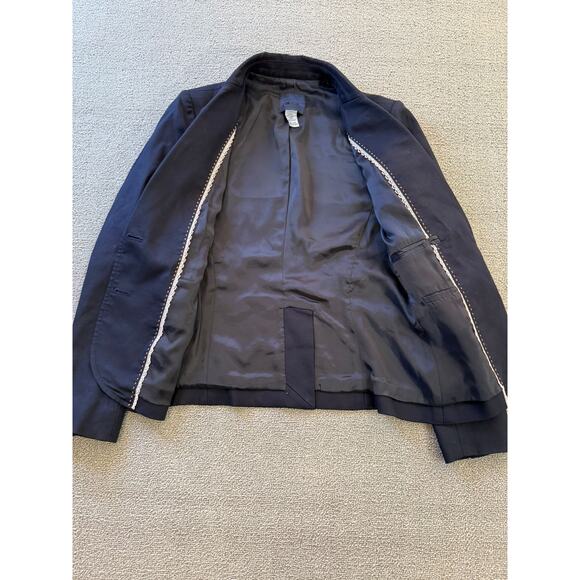J.Crew Womens‎ 0 Blue Two Button Long Sleeve Blazer Jacket Coat - Picture 9 of 12